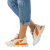 Pantofi sport dama Mondy alb cu portocaliu, 3 - Kalapod.net